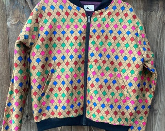 FestivalFashion # OneOfAKind # LimitedEdition # Bomber Jacket # Veste zippée colorée # Veste zippée brillante