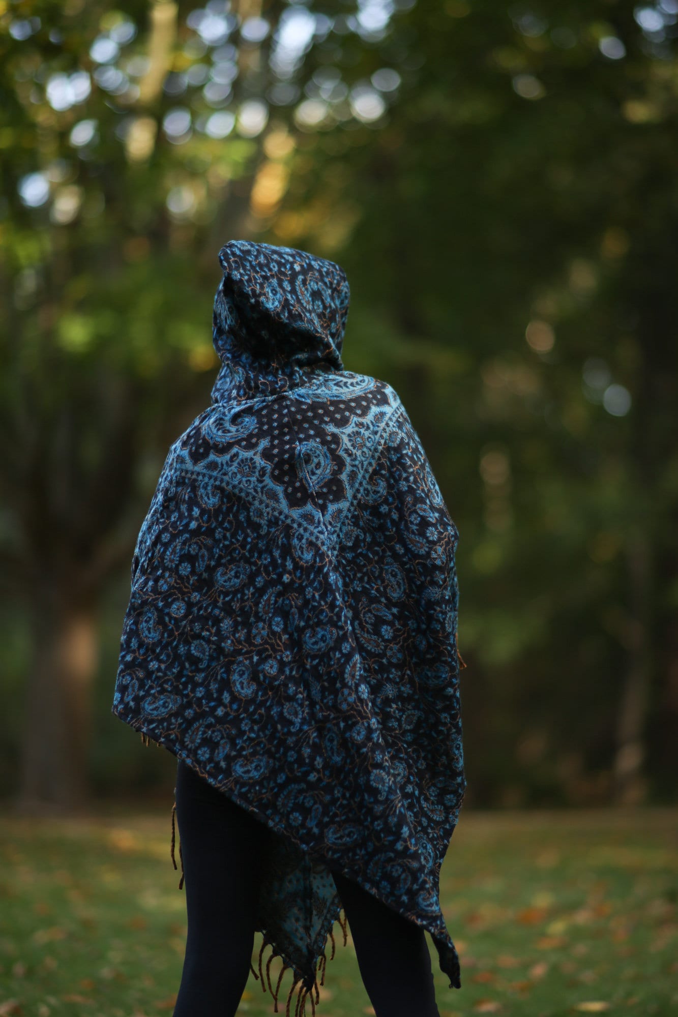 Wool Poncho. Hooded Poncho. Stylish Long Poncho. Unisex