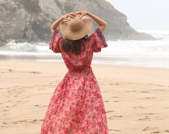 Baby bump kimono, maternity dress, maternity wear, silk kimono robe, dressing gown, nursing dress, vintage kimono, boho kimono, loungewear