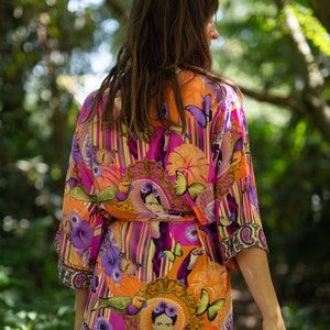 Robe Kimono, Robe de chambre, Kimono vintage, Robe de mariée, Boho Kimono, Loungewear image 6