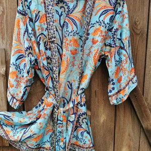 Robe Kimono, Robe de chambre, Kimono vintage, Robe de mariée, Boho Kimono, Loungewear image 10