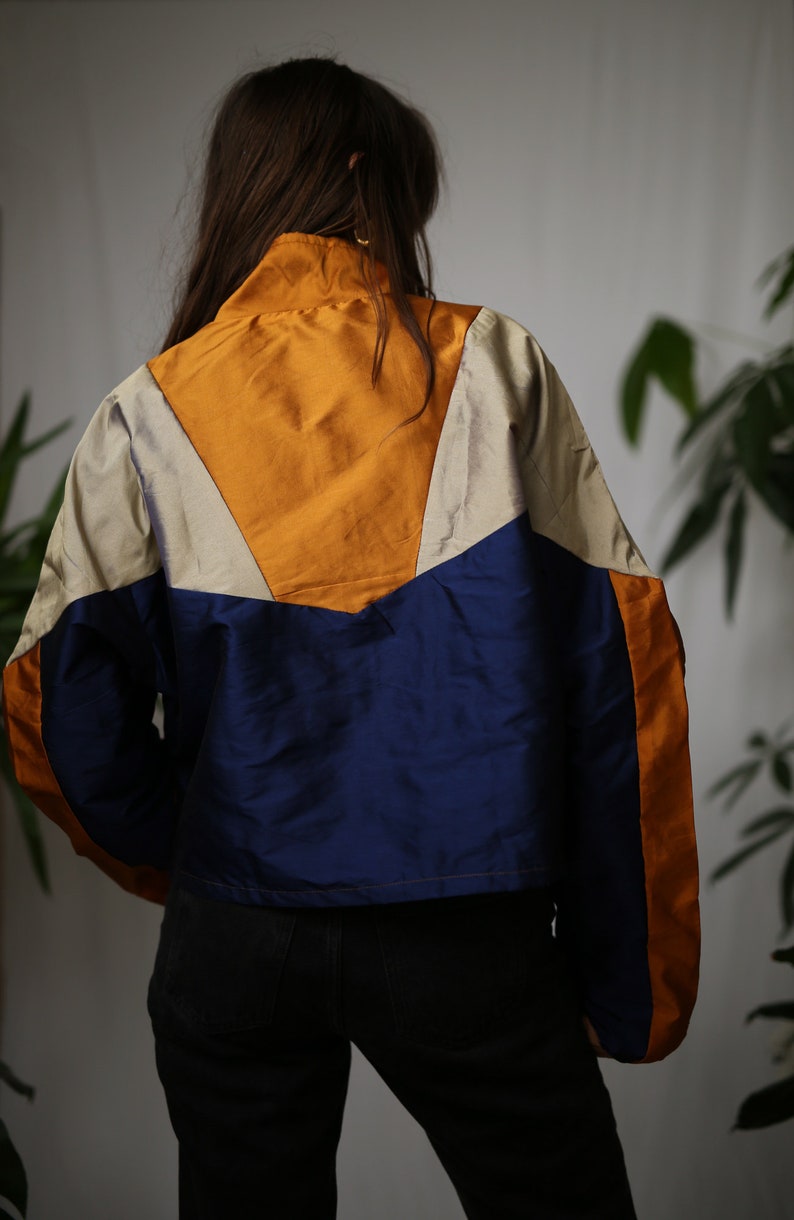 Vintage training jacket vintage jacket festival jacket parachute fabric jacket image 2