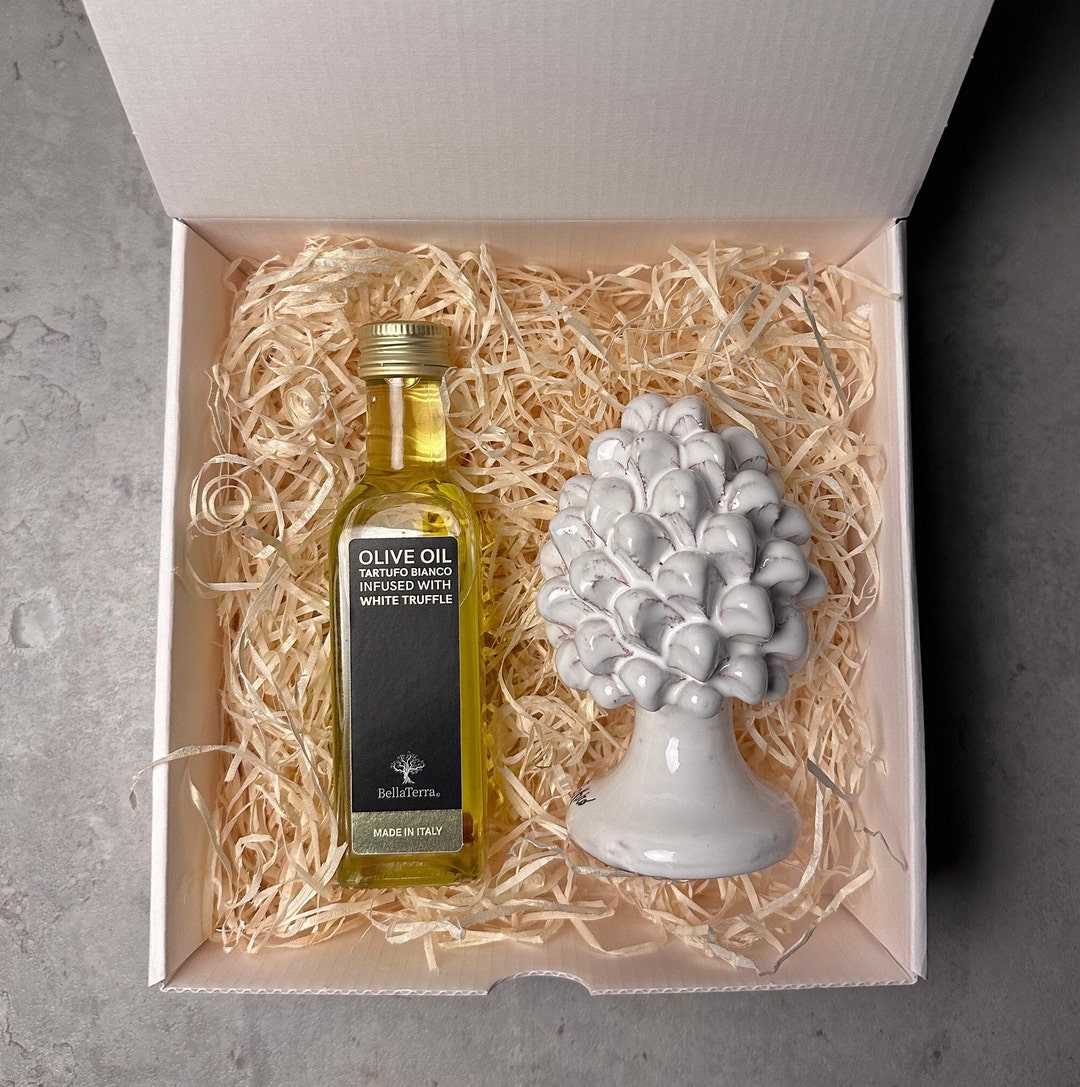 Italian Gift Box White Truffle Oil and Sicilian Pinecone Etsy UK