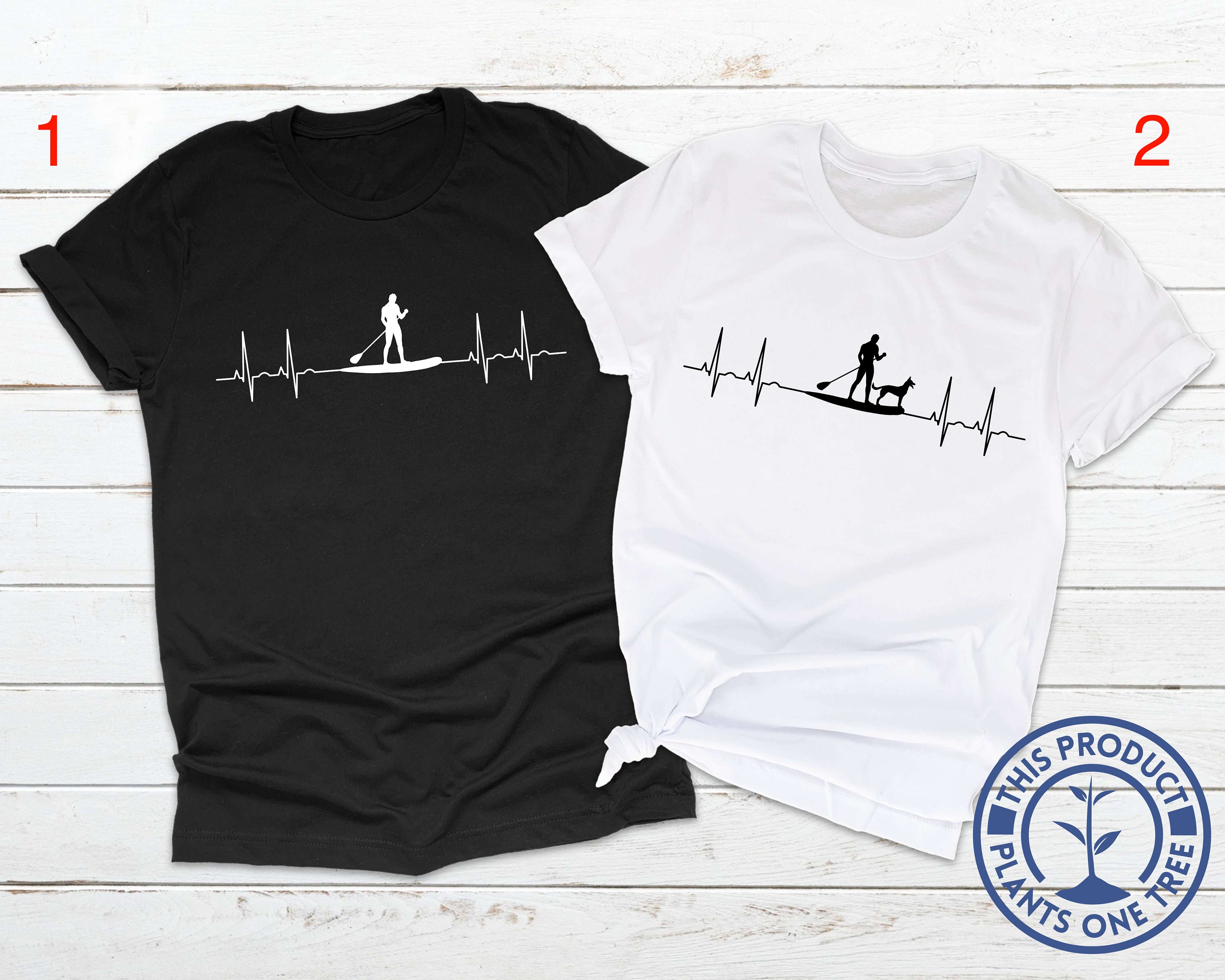 T-Shirt Original Beach Dog – Rockport Paddleboard – Homme – Taille L – Bleu