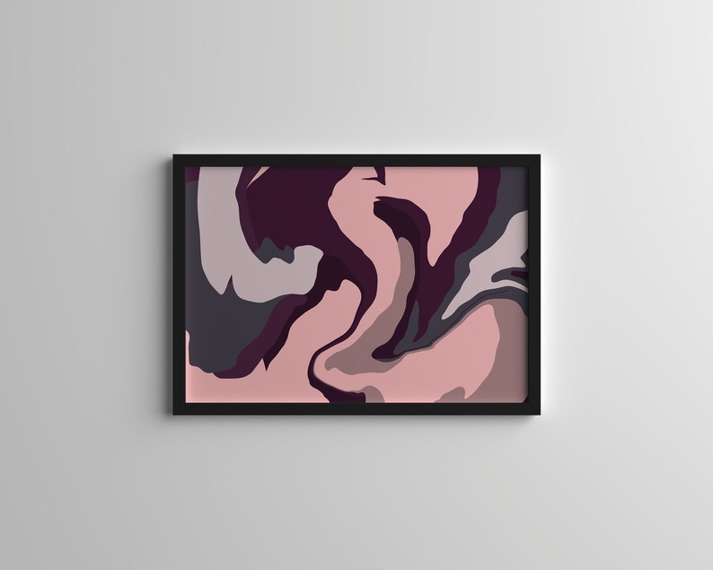 Abstract Wall Art Minimalist Art Busy Modern Printable Wall Etsy