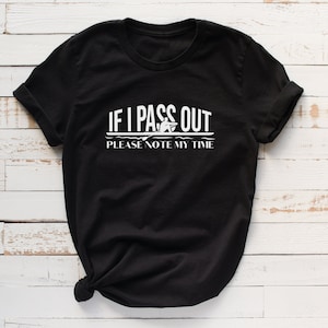 Lustiges Ruder-Shirt - Wenn ich ohnmächtig werde, bitte beachten Sie meine Zeit - Premium Unisex Classic Fit T-Shirt, Ruderer Geschenk S0039