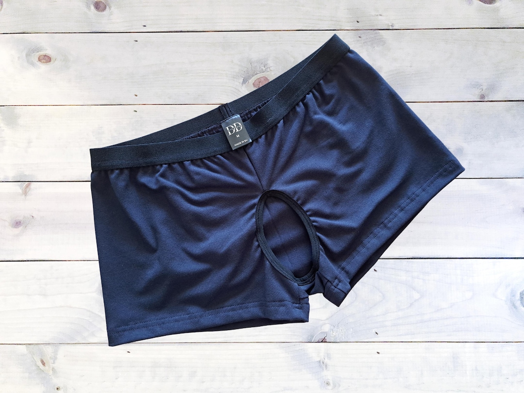 Mens Crotchless Uncensored Extreme Open Crotch Crotchlesspanties Uncensored Lingerie Boxer Briefs Various Fabrics - Etsy Japan