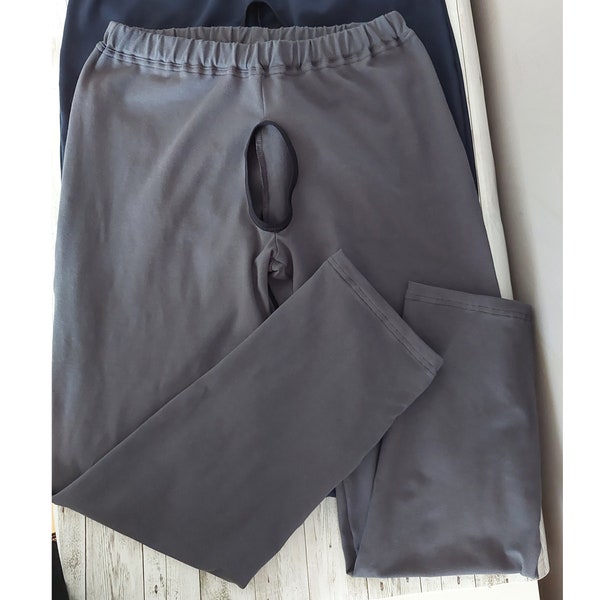 Pyjama sans entrejambe pour homme / pantalon de détente / culotte sans entrejambe extrême non censurée