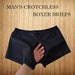 Mens crotchless uncensored extreme open crotch crotchlesspanties uncensored lingerie boxer briefs - + more fabrics