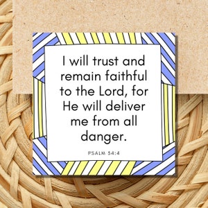 Cartes d'affirmation biblique imprimables - Affirmations chrétiennes - Cartes d'affirmation imprimables - Affirmation de pont - Affirmations d'estime de soi