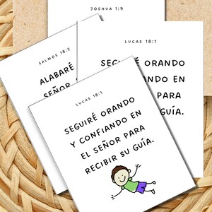 Afirmaciones bíblicas para niños, Tarjetas de afirmaciones para niños, Tarjetas de autoestima para niños, Afirmaciones basadas en la Biblia