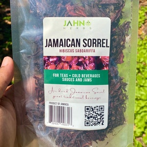 Jamaican Sorrel, Hibiscus Tea 2 ounce Packs, Roselle, Hibiscus Sabdariffa