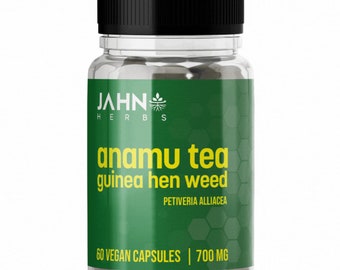 Jamaican Guinea Hen Weed, 60 vegan Capsules