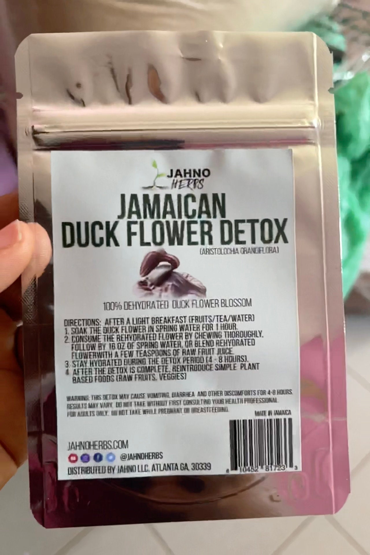 Jamaican Duck Flower Detox Flor De Pato Palo Guaco Etsy