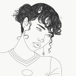 Custom Line Drawing Detailed Illustration | Custom Illustration