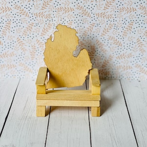 Dollhouse Miniature Adirondack chair