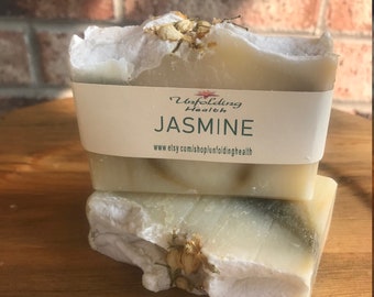 Jasmine Vegan Bar Soap, Natural Artisan Soap