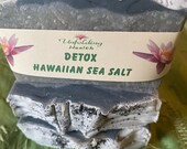 Hawaiian Sea Salt Detox Soap, Lemongrass Patchouli Scent, Vegan Bar