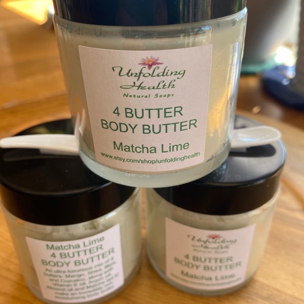 4Butter Body Butter, body butter with four butters, moisturizing body butter, Hand butter, rich body butter