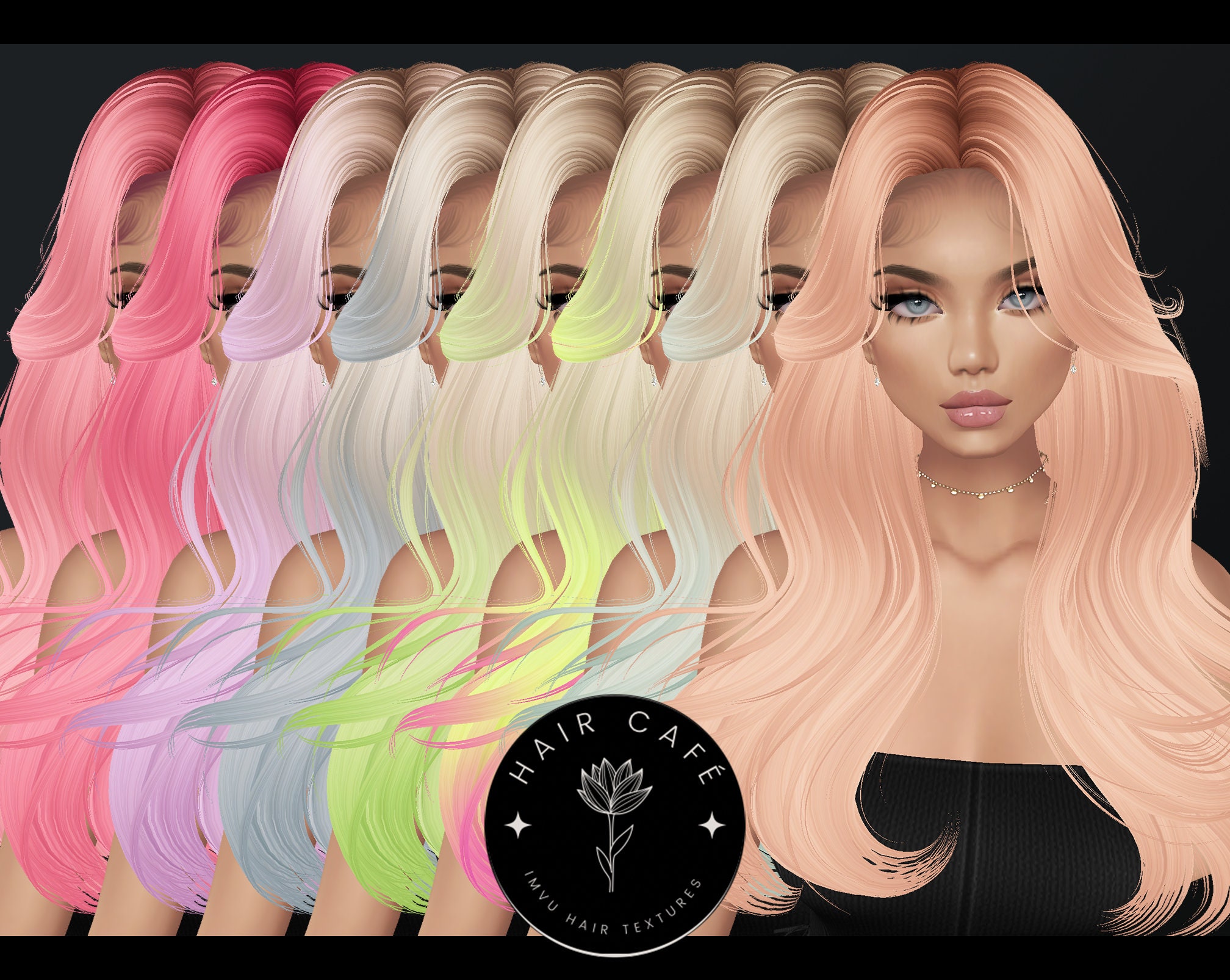 1. IMVU Hair Textures - Blonde - wide 9