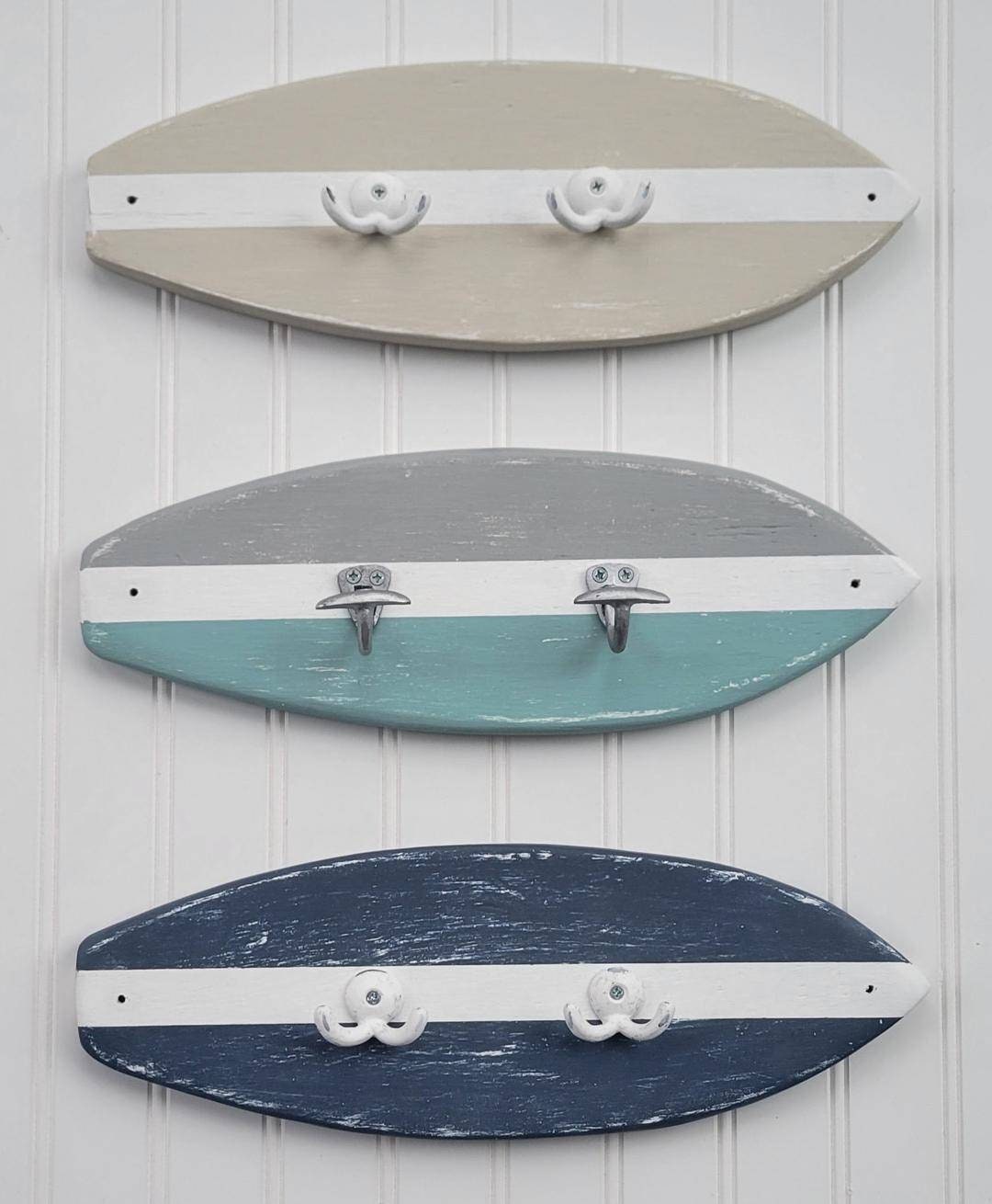 Surfboard Key Holder, Beach Decor, Coastal Key Rack - Etsy