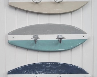 Surfboard Key Holder, Beach Decor, Coastal Key Rack