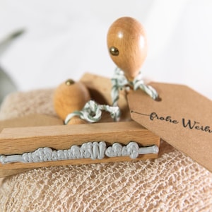 Stempel "frohe Weihnachten" Holzstempel Weihnachten - 8,5cm