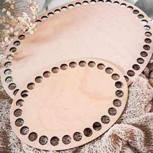 Häkelboden oval - verschiedene Größen - Buche-Sperrholz - 5mm