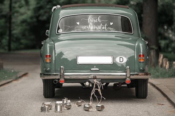 Auto-Aufkleber frisch verheiratet Auto-Aufkleber frisch verheiratet