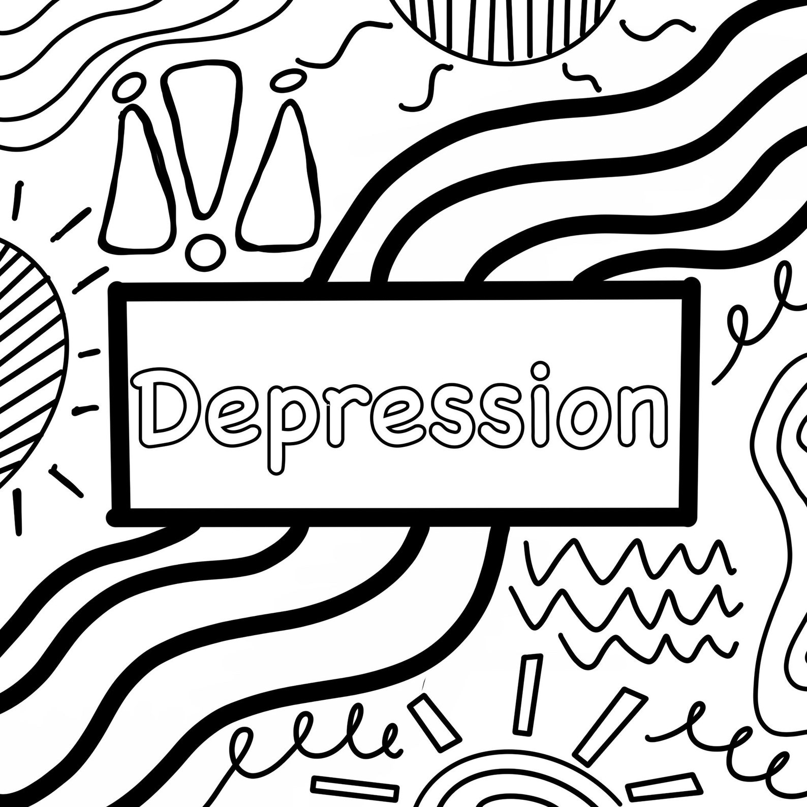 Mental Health Coloring Pages | Etsy