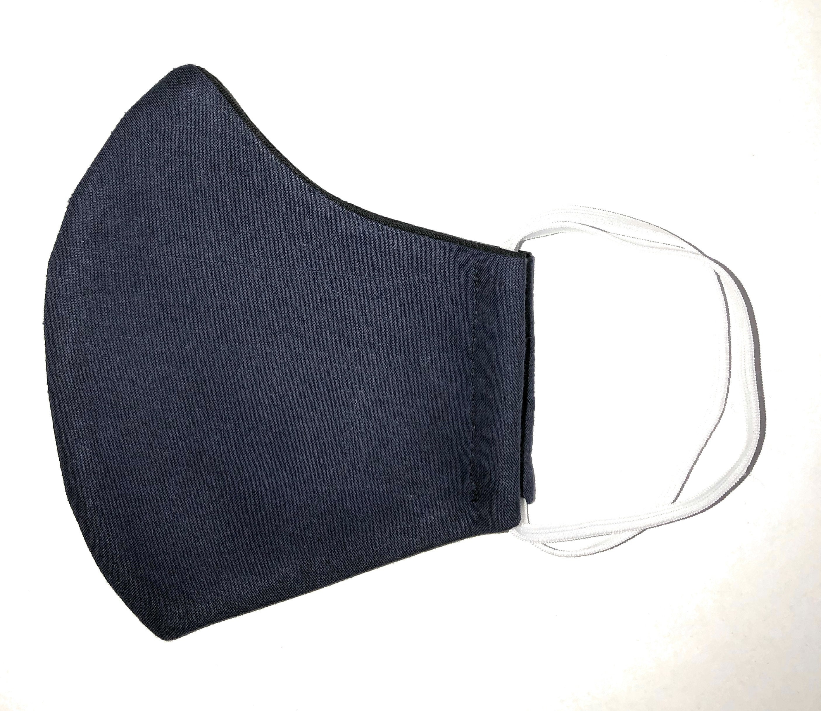 100 Cotton Adult Face Mask Reusable Fitted Triplelayer Etsy