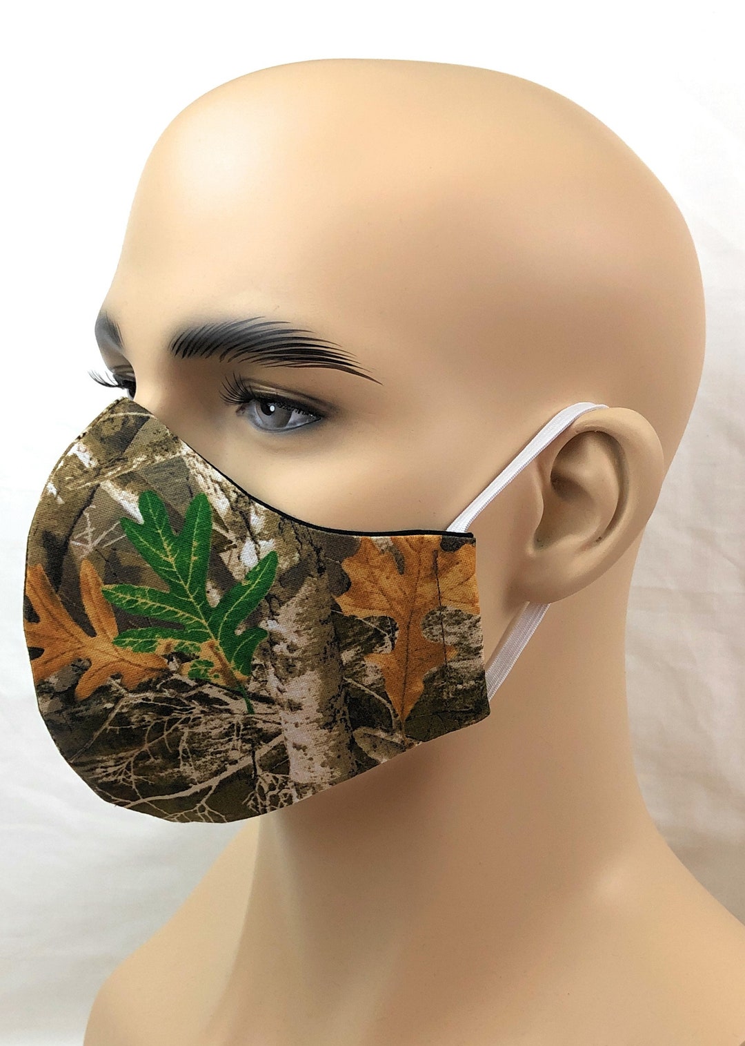 Rexy Mask 100% Cotton Adult Face Mask Reusable Fitted Triple-layer Washable ...