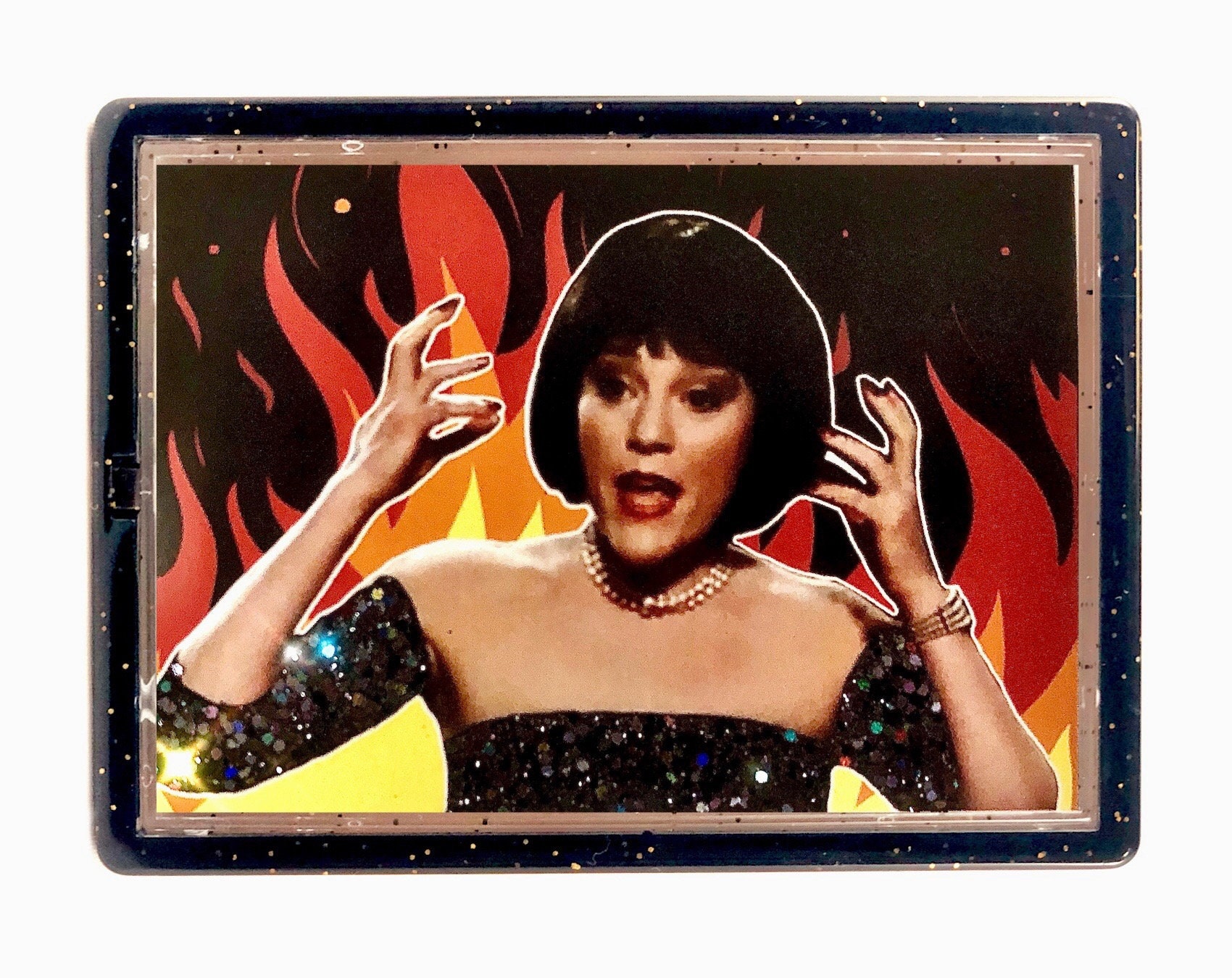 MADELINE KAHN flames on the Side of My Face Glittered CLUE Magnet and Photo  Easel Frame 2.75 Inches X 3.75 Inches Custom Made the Movie - Etsy