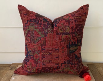 Authentic Turkish Kilim Pillow Cover, Boho Pillow Cover 20x20, Throw Pillow luxury, Boho Accent Pillow, 16 18 20 22 inches, Custom made
