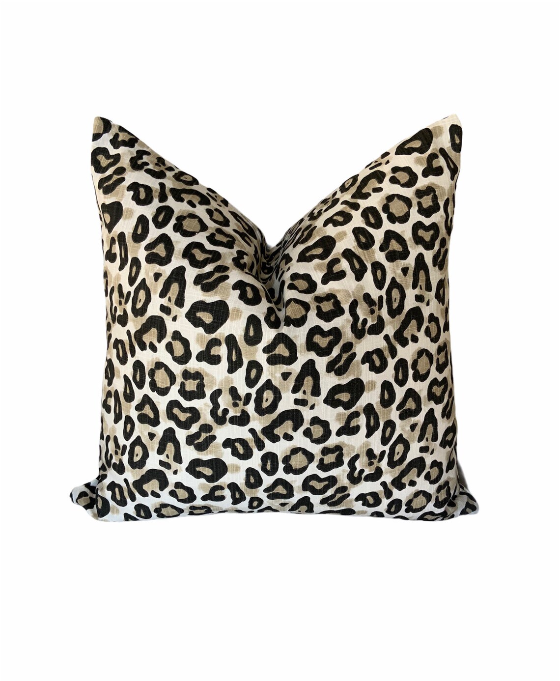 Leopard Pillow Cover Animal Print Custom Made From Large Etsy