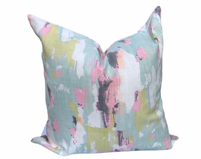 Abstract Watercolor Pillow Cover Beautiful Coastal Pillow or Etsy
