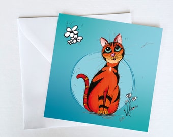 Cat card "Pistachio"