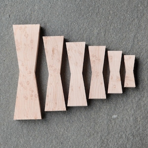 Birdseye Maple Single BowTie Wood Inlay