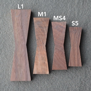 Figured Black Walnut Numbered Single Bowtie Inlay