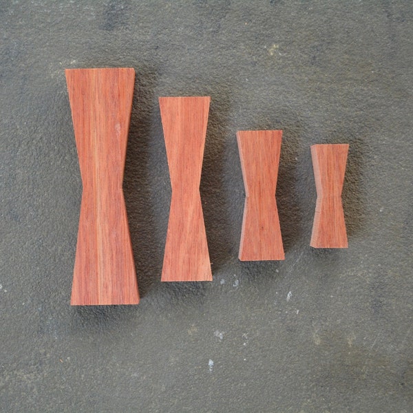 Bloodwood, Satine, Single Bow Tie Wood Inlay