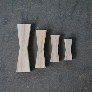 Spalted Hackberry Single Bow Tie Wood Inlay Small