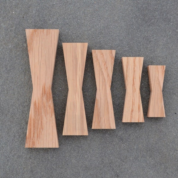 White Oak Single Bow Tie Wood Inlay