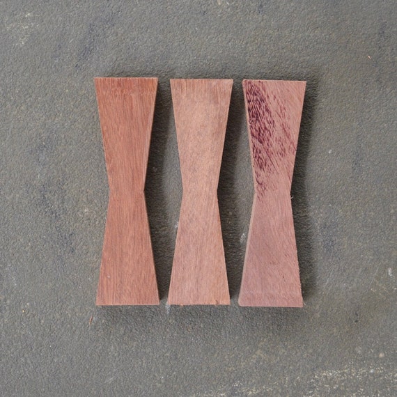 Purple Bulletwood Single Bowtie Wood Inlay - Etsy