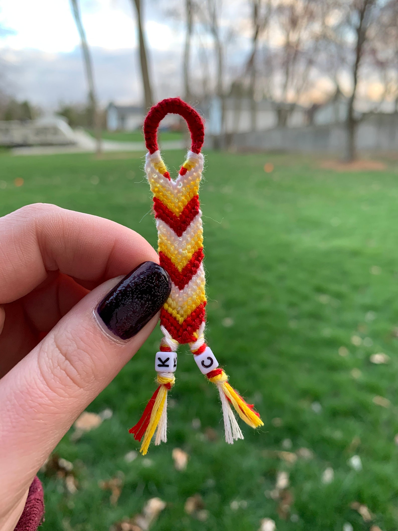 Custom Embroidery Floss Keychain Etsy