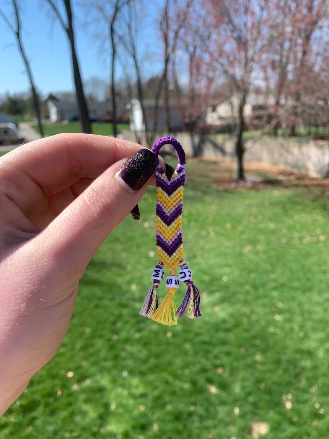 Custom Embroidery Floss Keychain Etsy