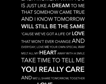 Always Forever Lyric Etsy