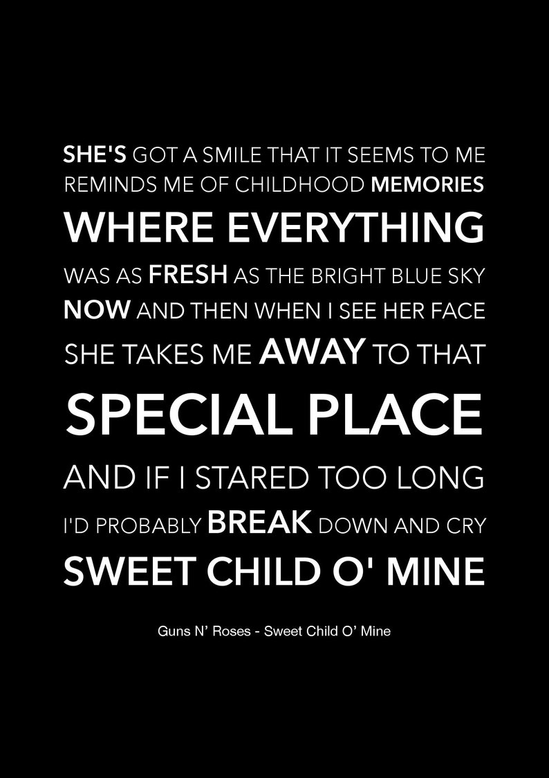 Free Free 210 Sweet Child Of Mine Svg SVG PNG EPS DXF File