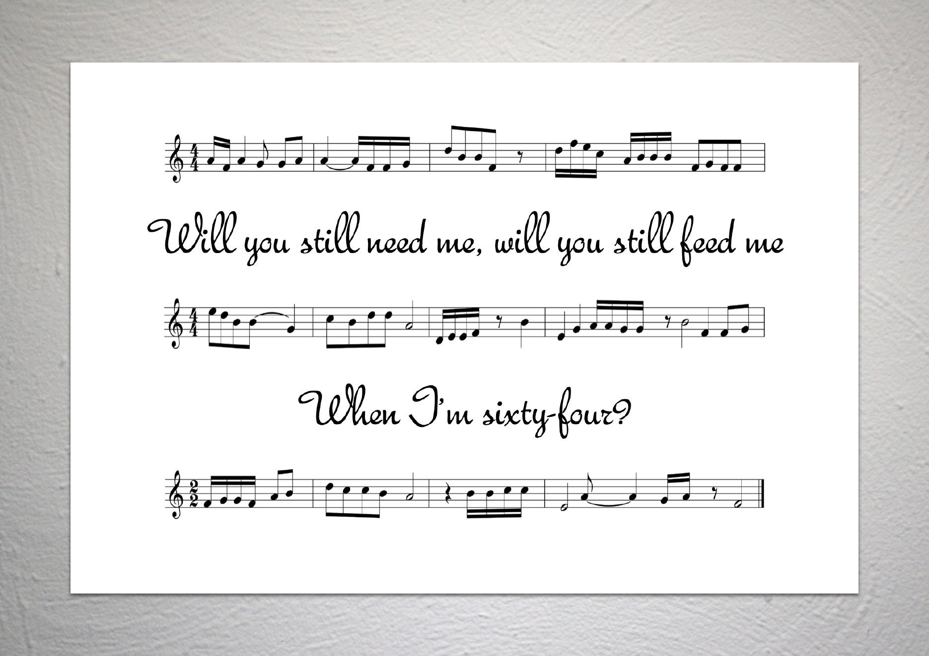 Paroles De The Beatles When Im Sixty Four