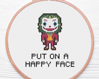 Joker | Put On A Happy Face | Cross Stitch Pattern PDF Download