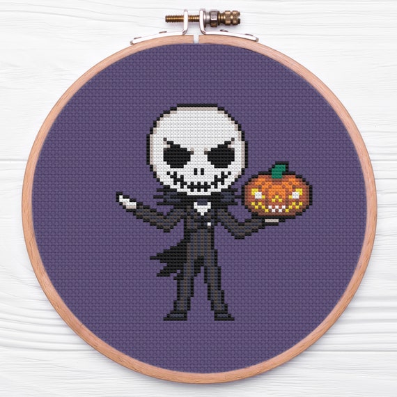  Nightmare Before Christmas Cross Stitch - Jack